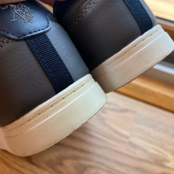 Men’s Polo Assn Sneaker Shoe Gray Blue Navy Size 12 Ralph Lauren Casual - Picture 12 of 12